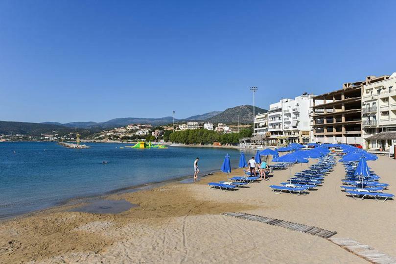 Stunning Seaview Town Apartment Agios Nikolaos  Bagian luar foto